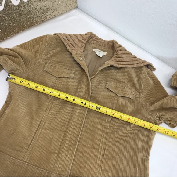 J. Crew | Tan Corduroy Bomber Jacket,  Sz Medium - Picture 10 of 12